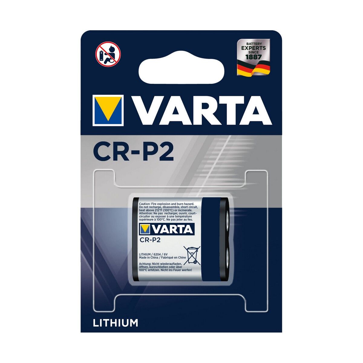 Batterien Varta CRP2 1450 mAh 6 V